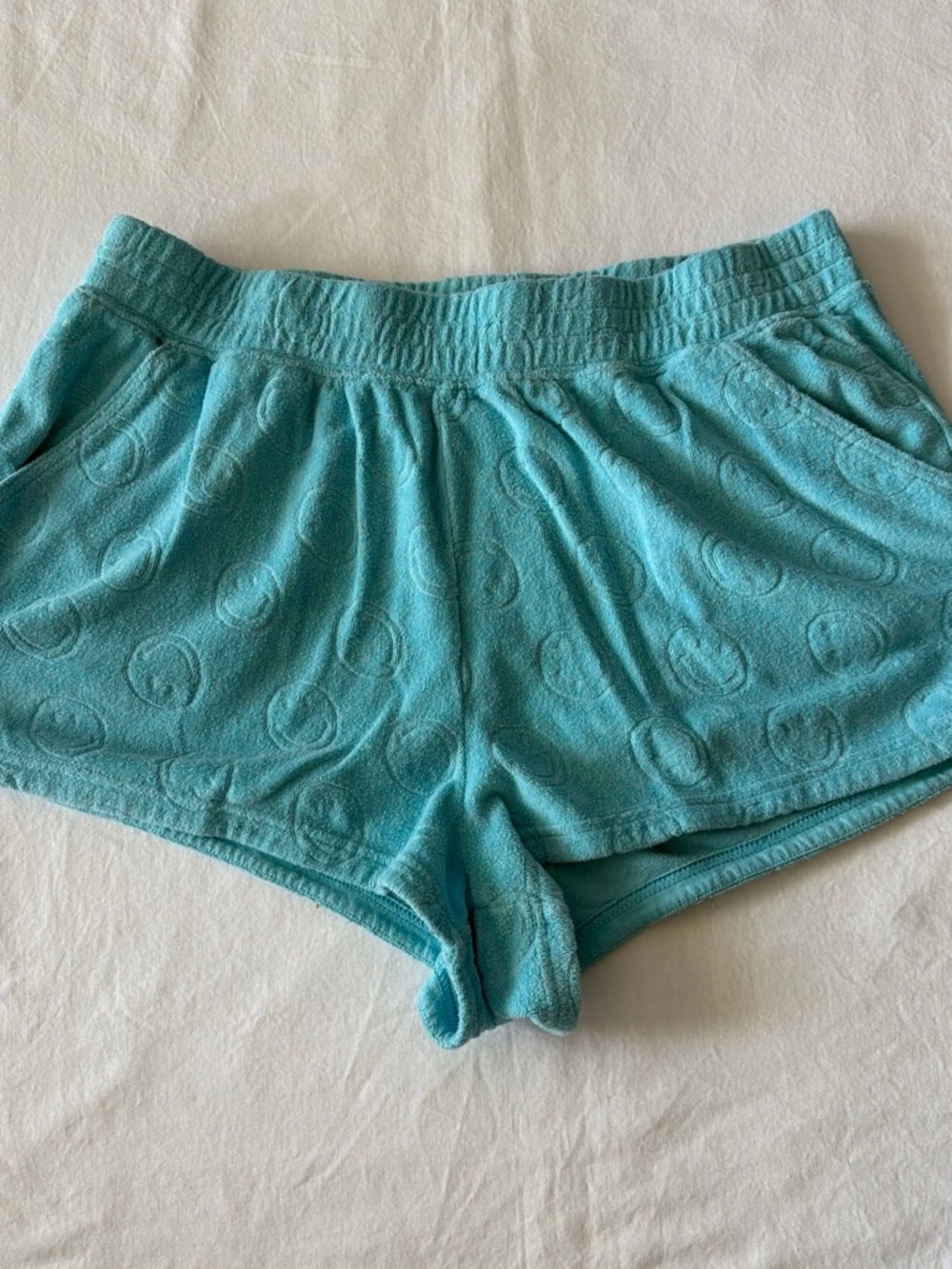 aerie Turquoise Terry Knit Lounge Shorts